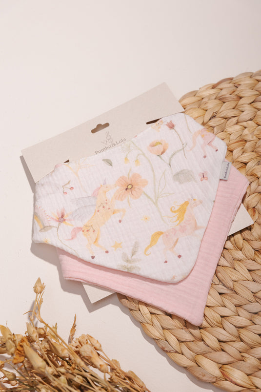 Baberos Muselina - Estampados Pack x 2