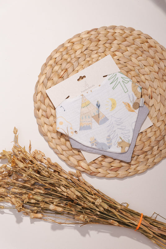 Baberos Muselina - Estampados Pack x 2
