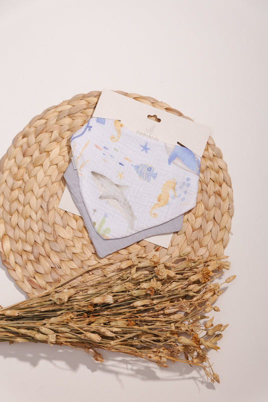 Baberos Muselina - Estampados Pack x 2